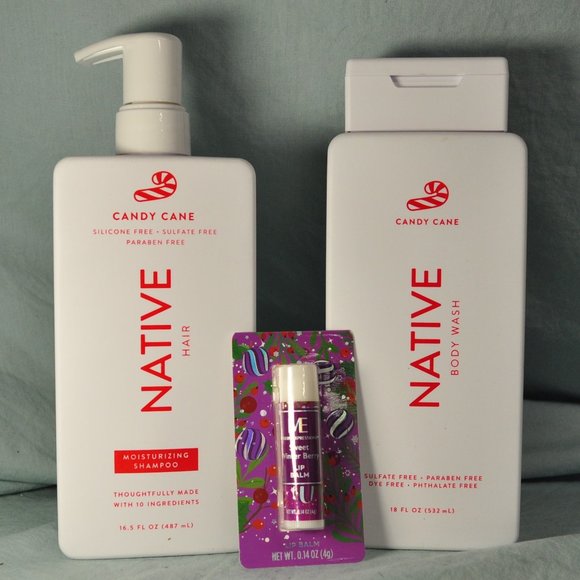 Native candy cane body wash & shampoo brand new UNUSED (B010)